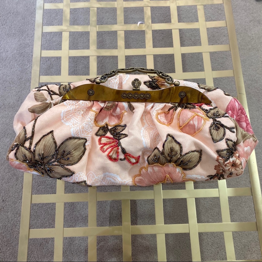 Floral Beaded Handbag
